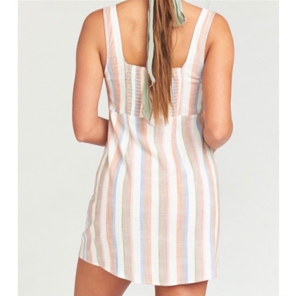 Show Me Your MuMu Cora Dress Sherbet Stripe - Picture 3 of 15